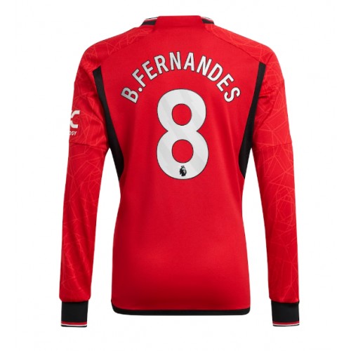 Maillot de foot Manchester United Bruno Fernandes #8 Domicile 2023-24 Manche Longue